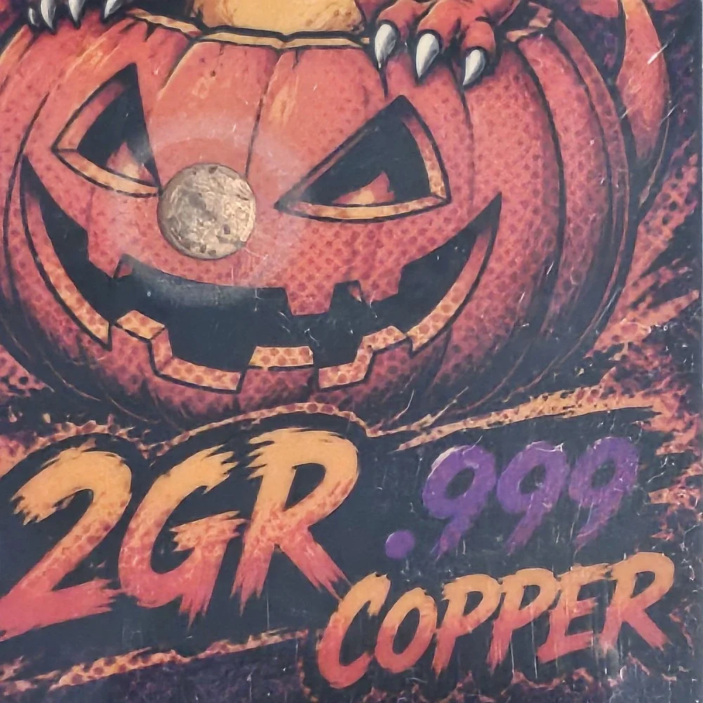 Charizard Halloween Fan Art Card 2GR .999 Copper Custom Pokemon Collectible